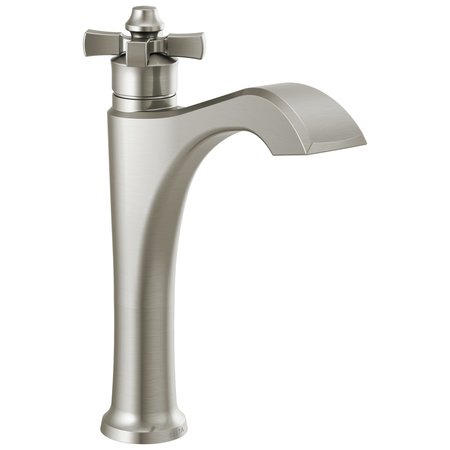 Dorval: Single Handle Mid-Height Vessel Bathroom Faucet -  DELTA, 657-SS-DST